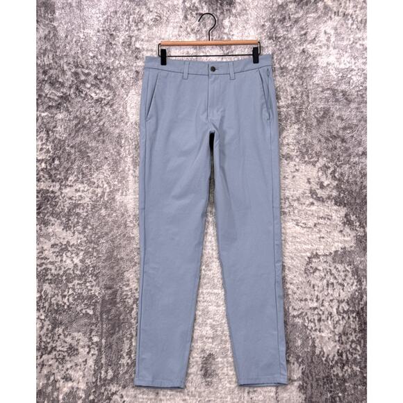 Lululemon Commission Pants 31 x 30 Mens Slim Fit Light Blue Warpstreme - Picture 1 of 7